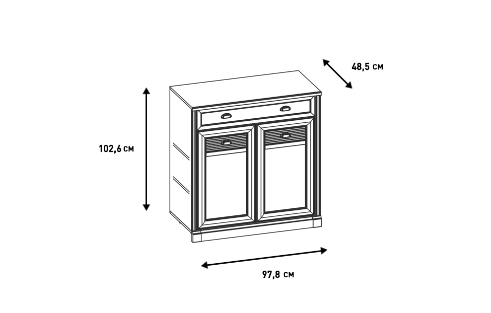 Тумбы - изображение №4 "Тумба Изотта"  на www.Angstrem-mebel.ru