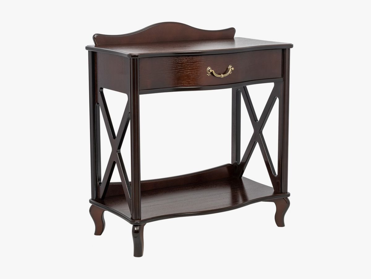 Туалетные столы - изображение №3 "Консоль Джульетта 2 с выдвижным ящиком (орех)"  на www.Angstrem-mebel.ru